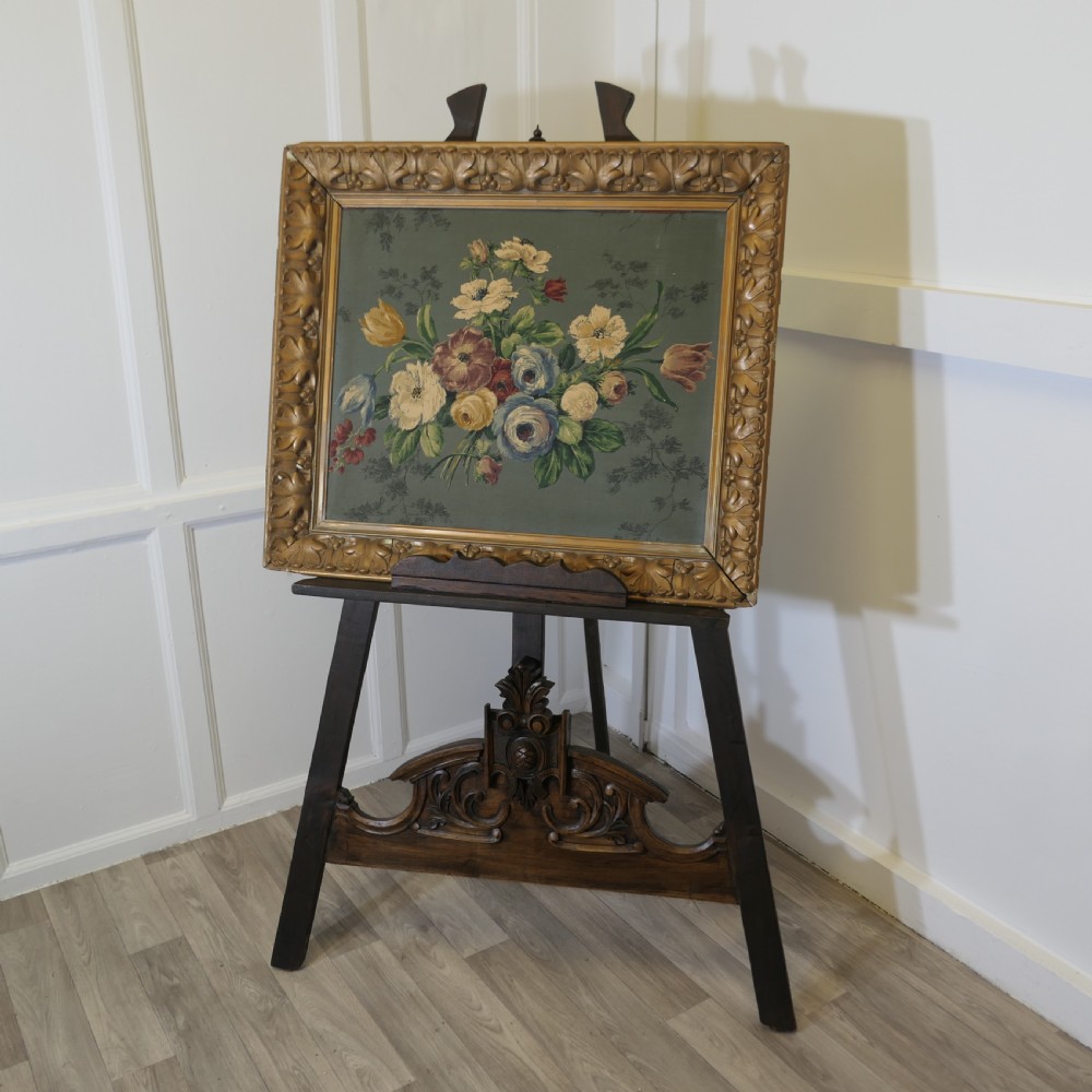 Large Carved Display Easel View V
