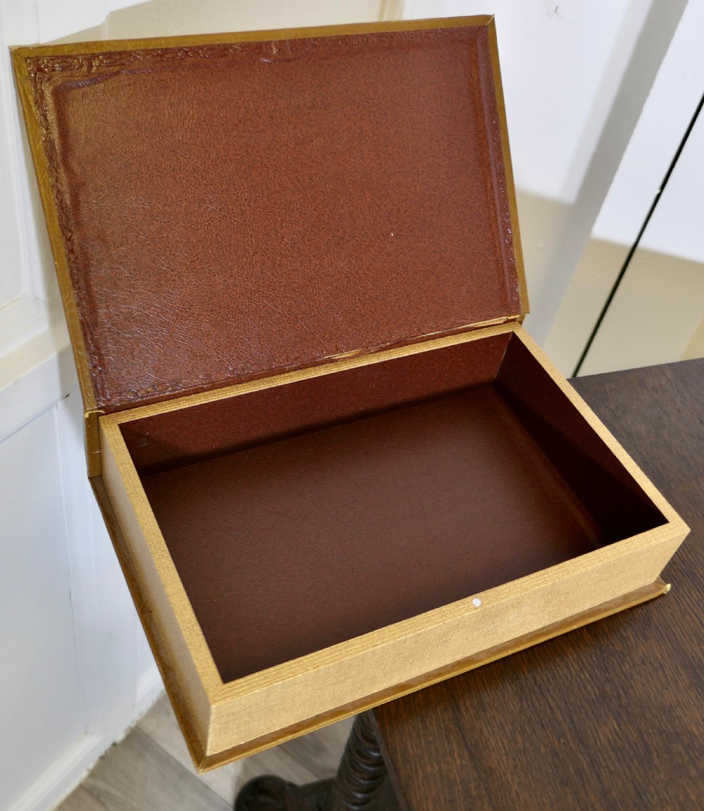 Antique Style Map Covered Secret Safe Book View IV