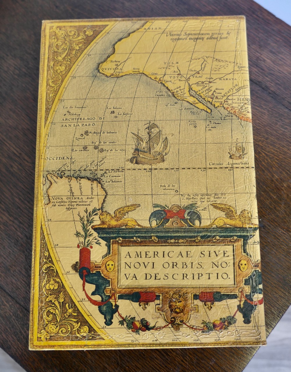 Antique Style Map Covered Secret Safe Book View V