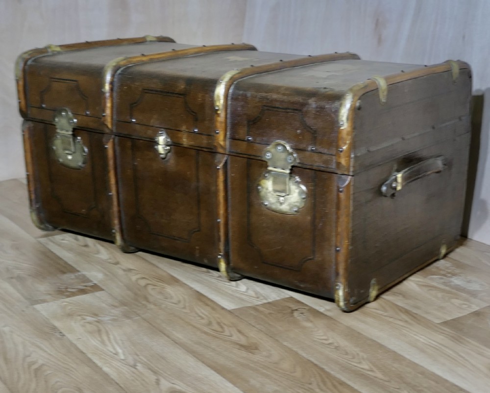 19th Century  Travel Chest or Steamer Trunk,  