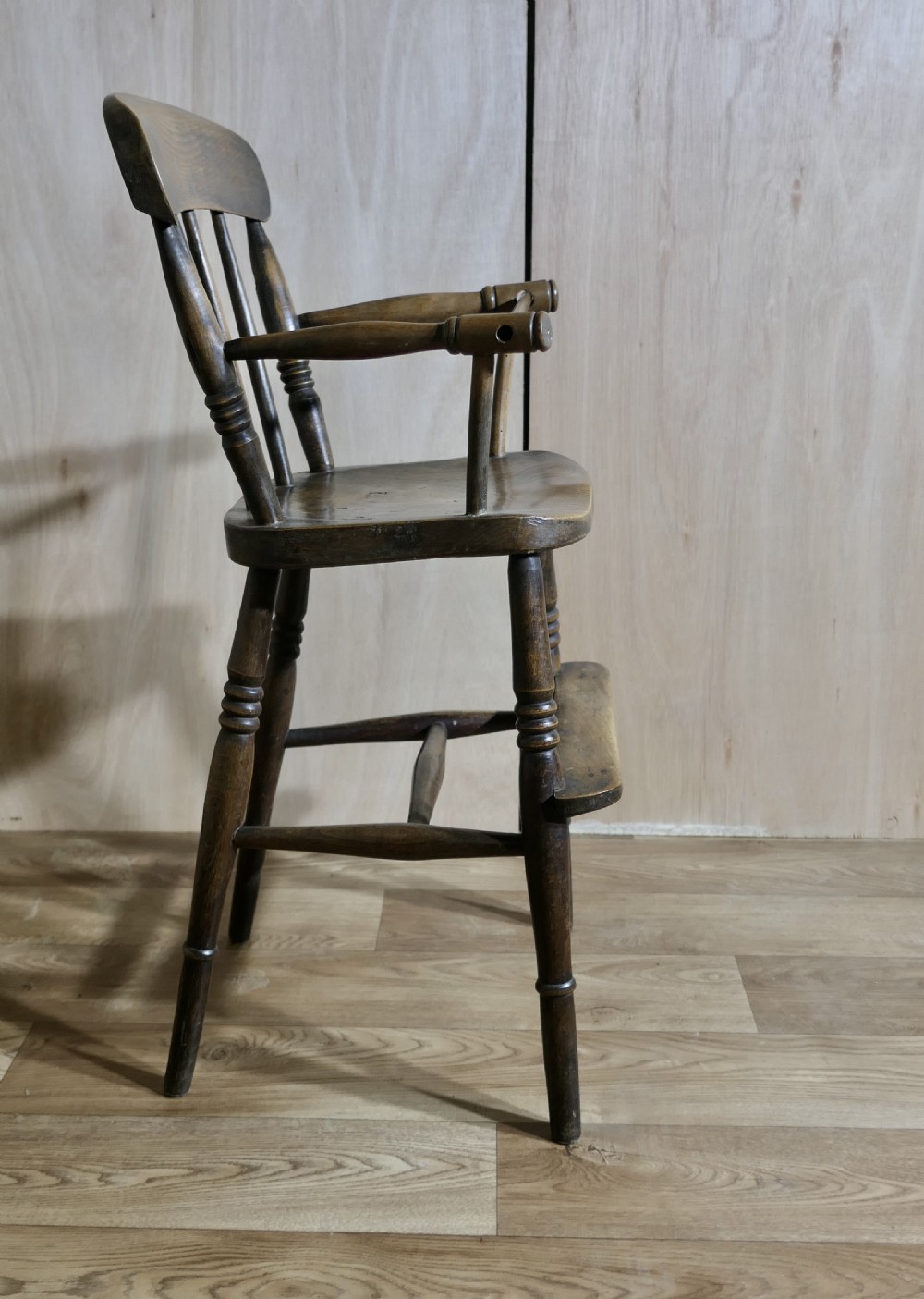 19th Century Beech and Elm Childs High Chair View III