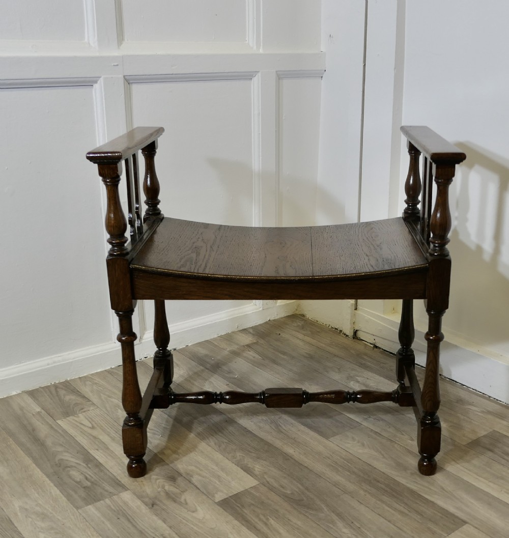 19th Century Oak Window Seat or Hall bench