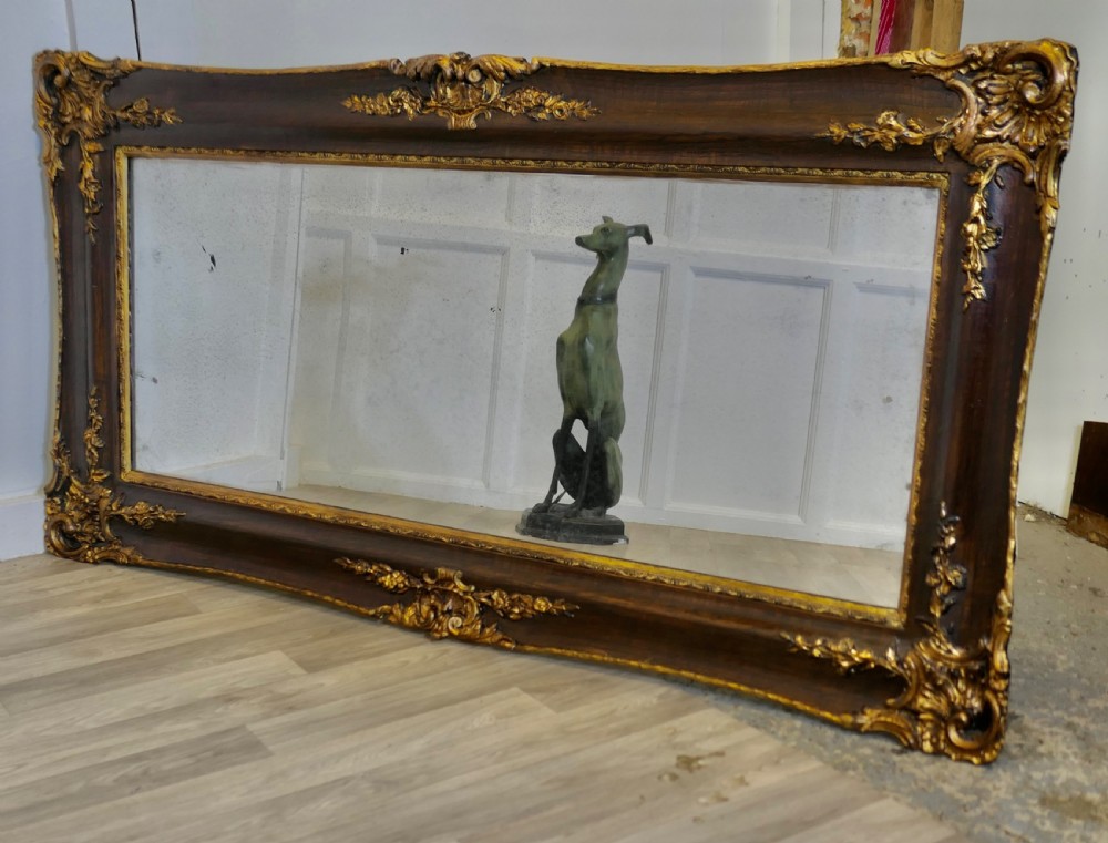 Large Rectangular Decorative Gilt and Wood Wall Mirror View V