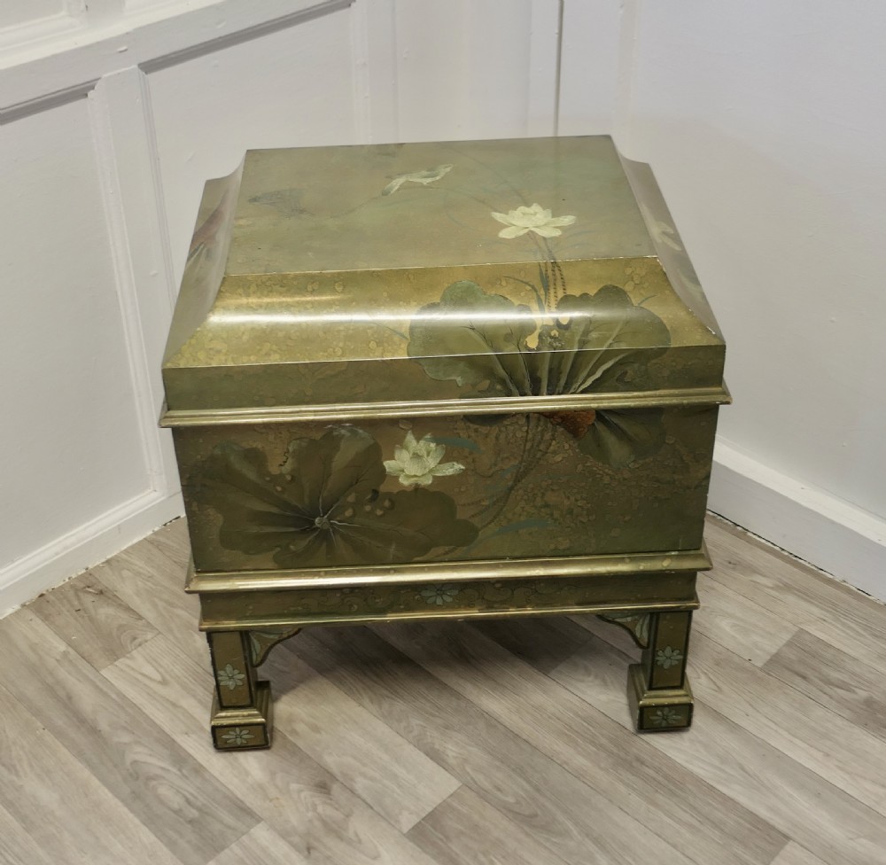 Large Chinoiserie Cellarette or Drinks Cabinet on Stand View III