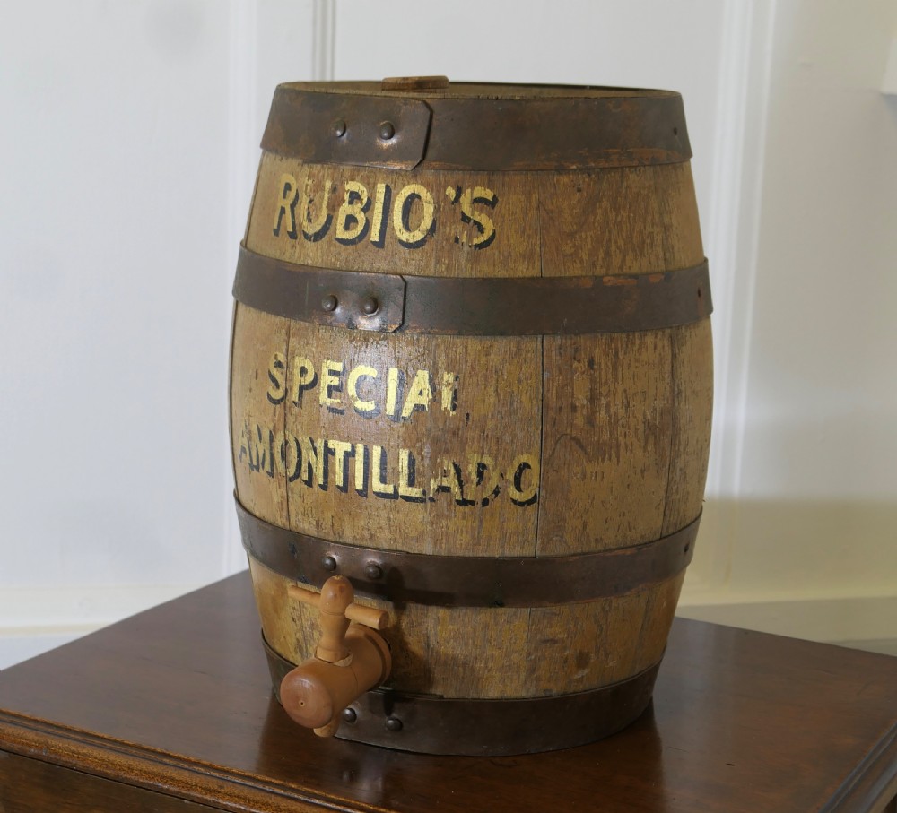 RUBIO’s Bar Top Oak Special Amontillado Sherry Barrel 