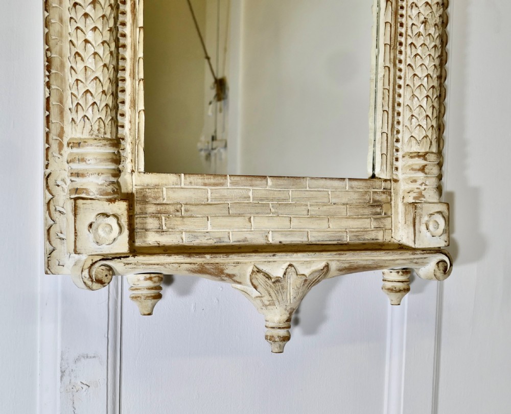 A North African Painted Tall Arched Wall Mirror View V