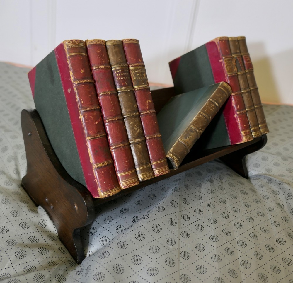 Dark Oak Desk Top Book Trough  View V