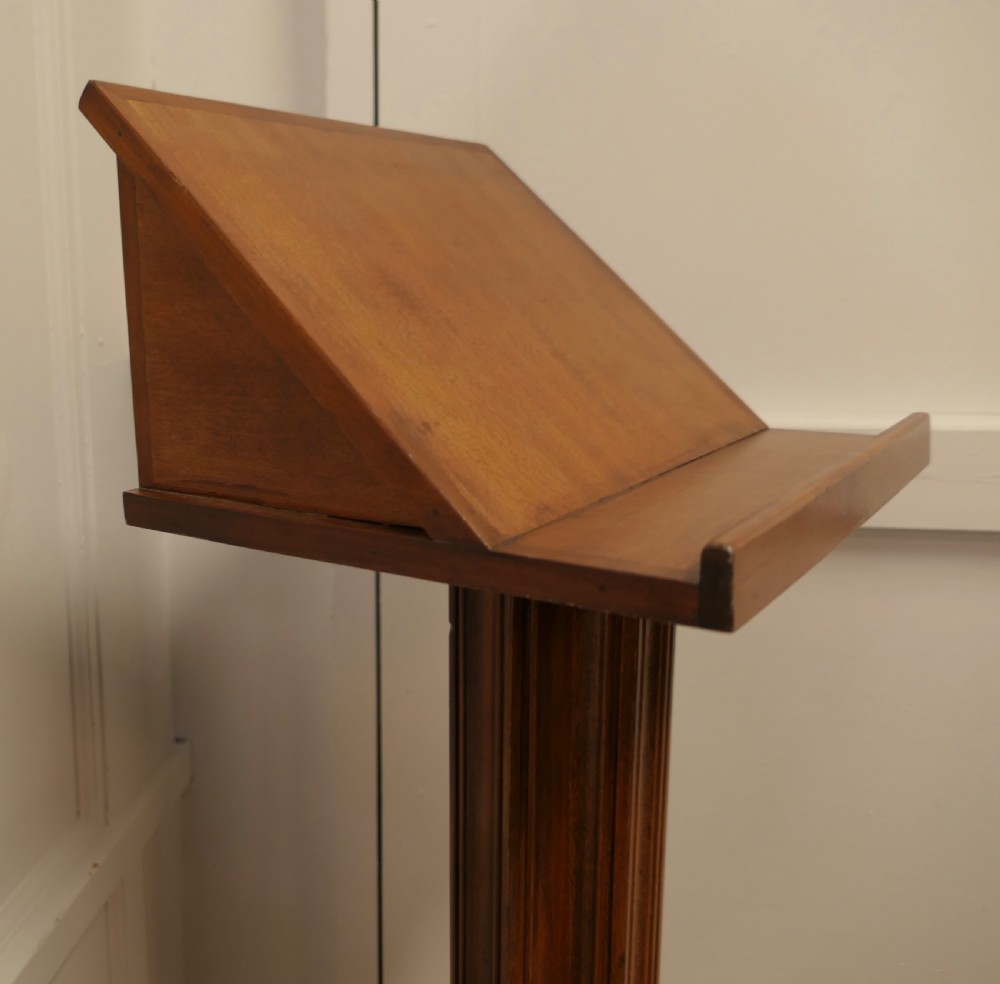 Arts and Crafts Cherry Wood Greeting Stand View IV
