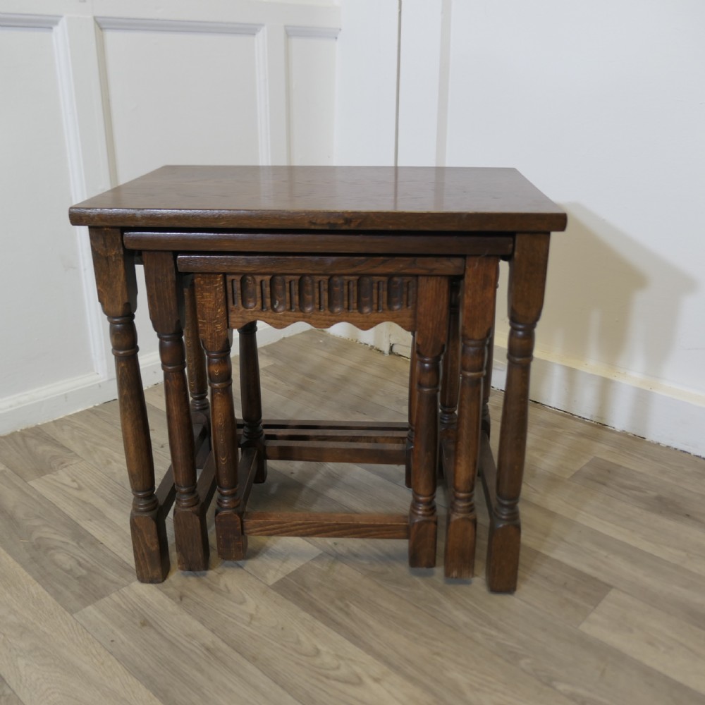 Oak Nest Of Tables View III