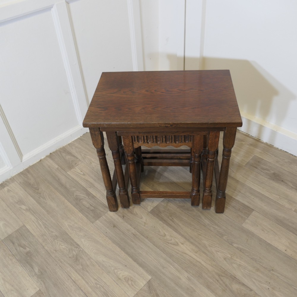 Oak Nest Of Tables View IV