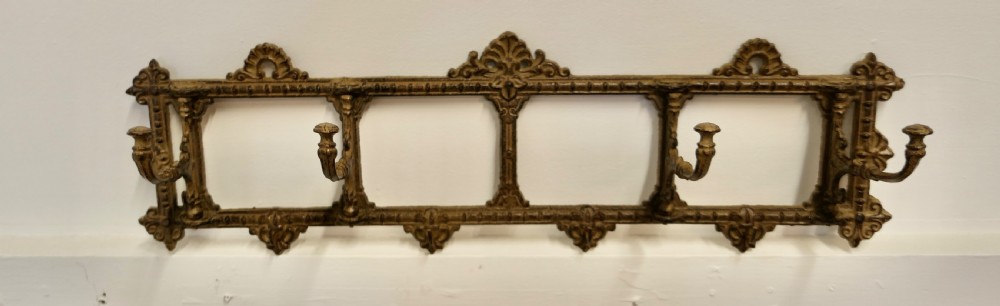 French Folding Coat Hook Rack  