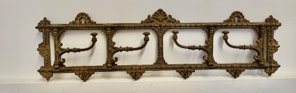 French Folding Coat Hook Rack   View IV