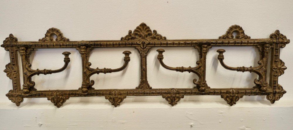 French Folding Coat Hook Rack   View VI