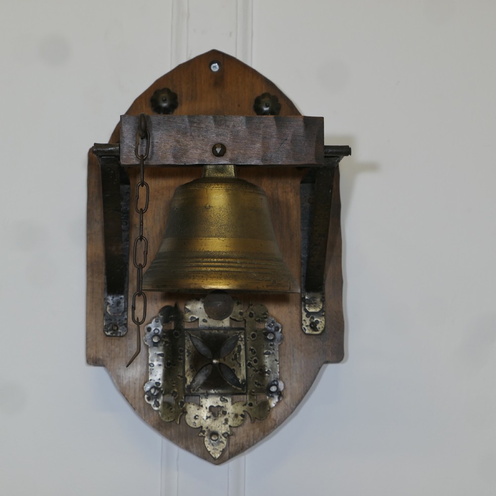 Arts and Crafts Brass and Iron Monastery Dinner Bell
