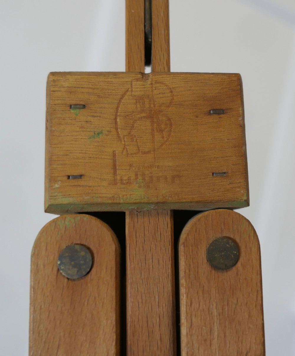French Jullian Folding Field Work Easel In Leather Case View VI