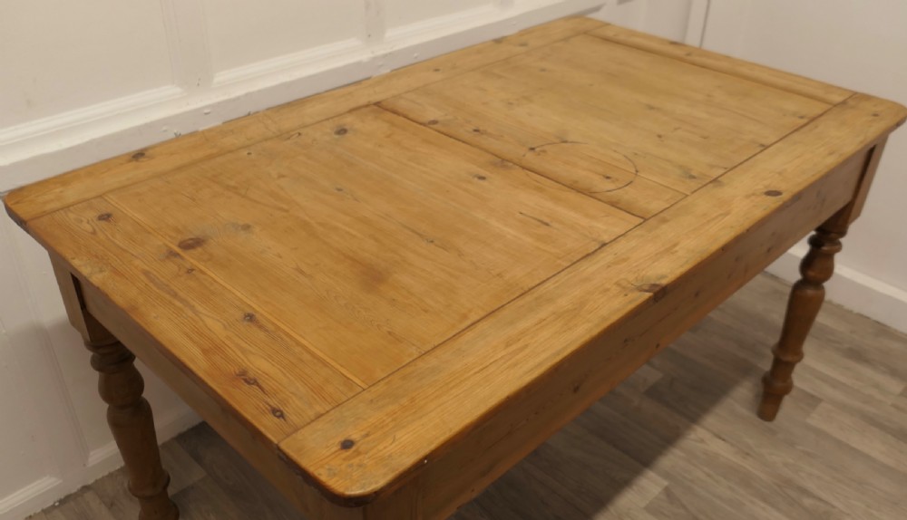 Good sturdy Pine Farmhouse Kitchen Table View II