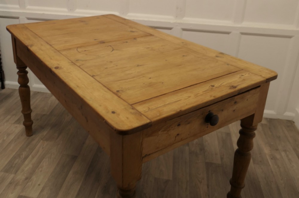 Good sturdy Pine Farmhouse Kitchen Table View VI