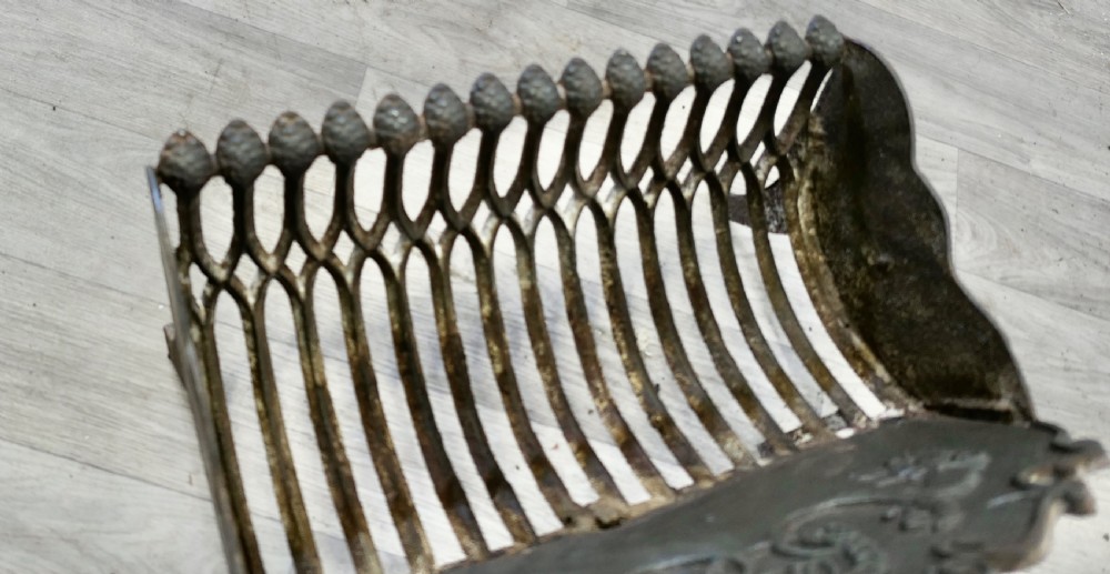 19th Century Free Standing Fire Basket, Iron Fire Grate View VI