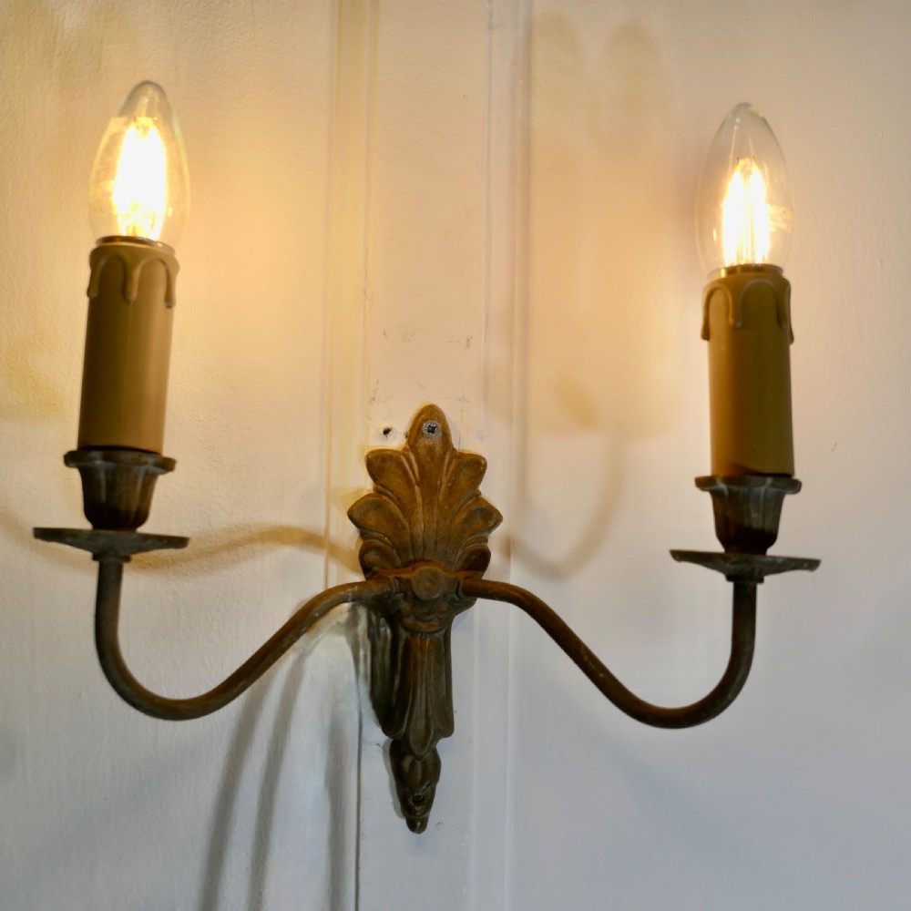 A pair of French 4 Neo Classical Metal Twin Wall Lights View IV
