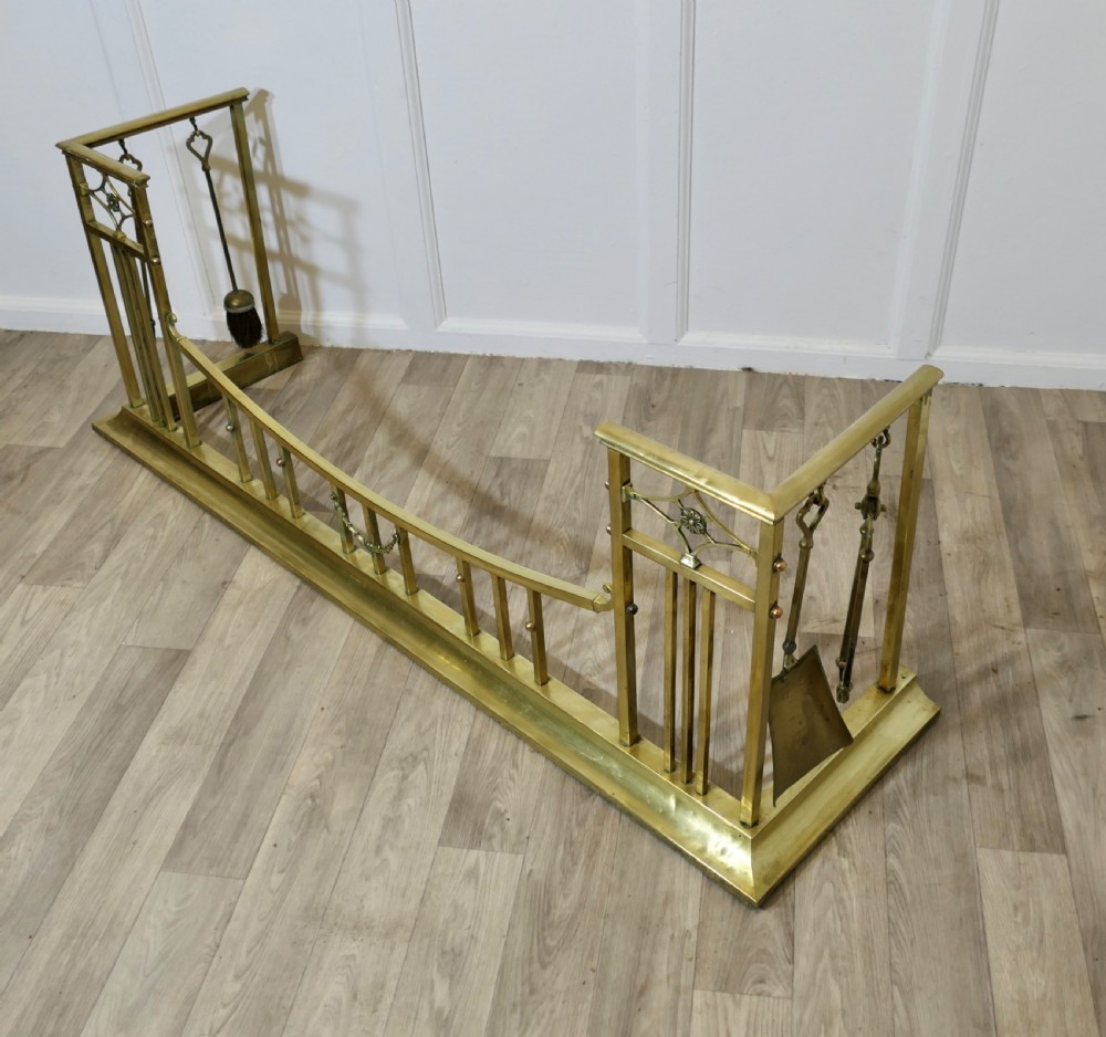 High Brass Fender with Fireside Tools View VI