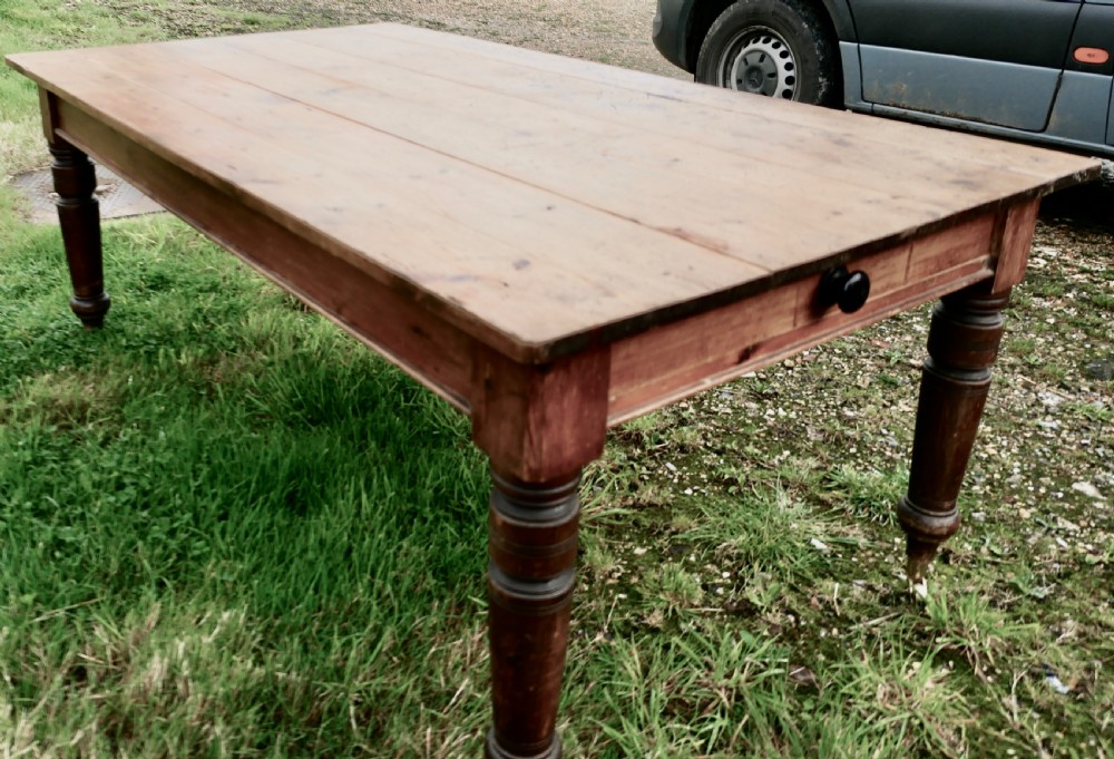 12 Seater Victorian Pine Farmhouse Table View VIII