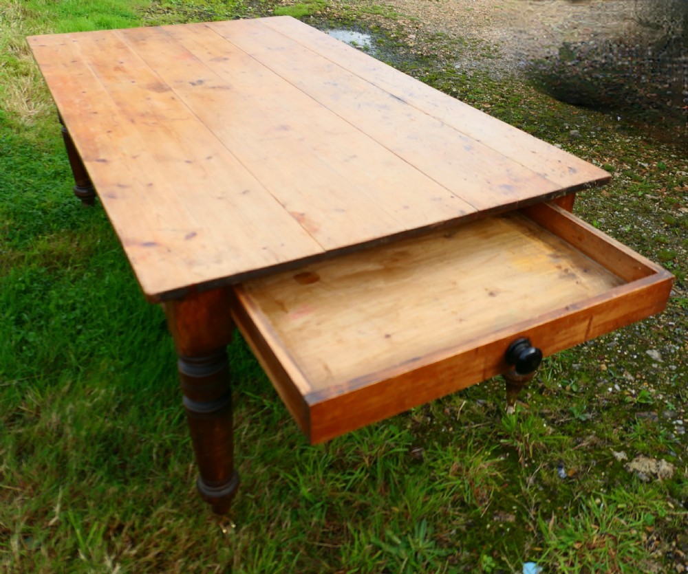 12 Seater Victorian Pine Farmhouse Table View IX