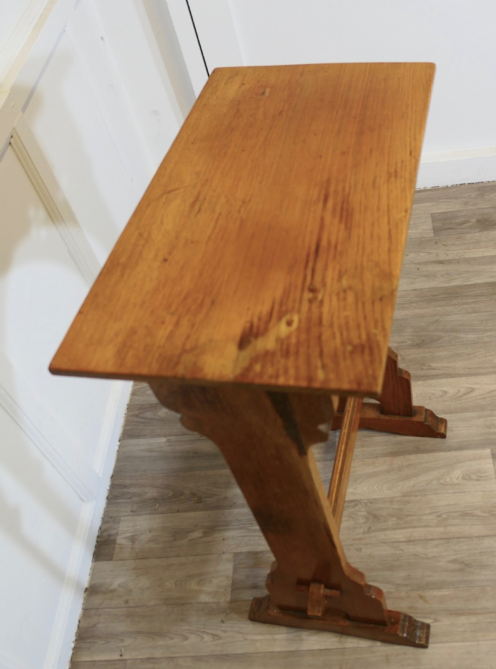 Arts and Crafts Golden Oak Podium, Restaurant Reception Greeter  View V