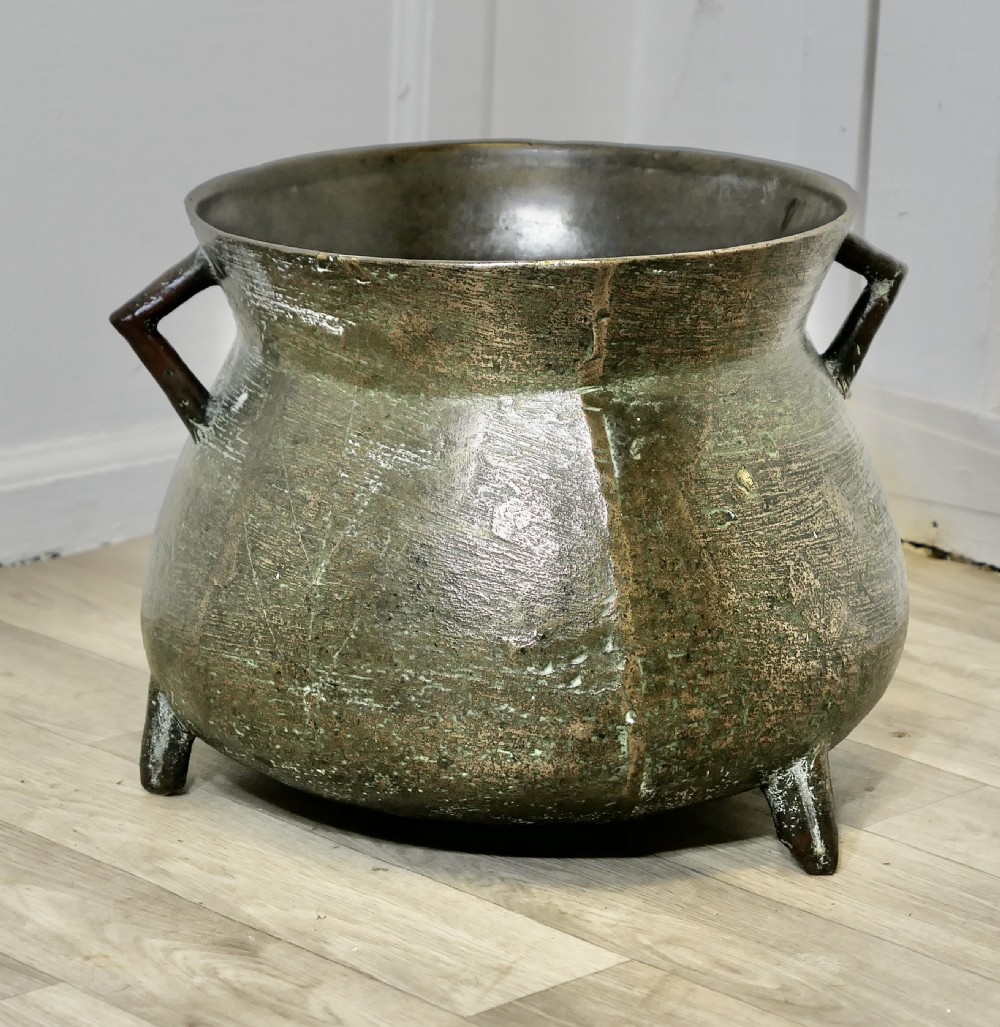 19th Century Bronze Cauldron Cooking Pot