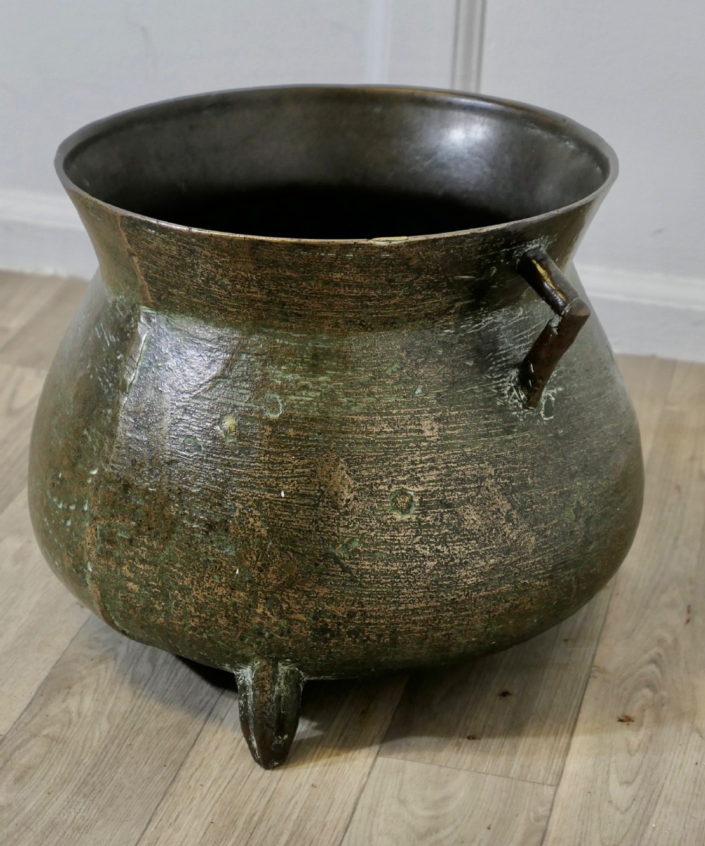 19th Century Bronze Cauldron Cooking Pot View III
