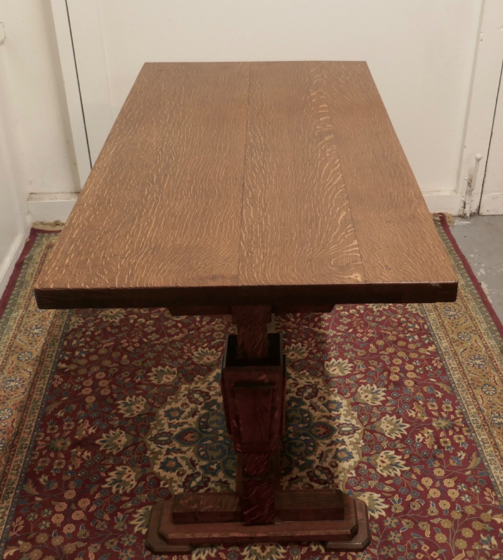 Stylish Odeon Design Art Deco Oak Refectory Table  View VIII