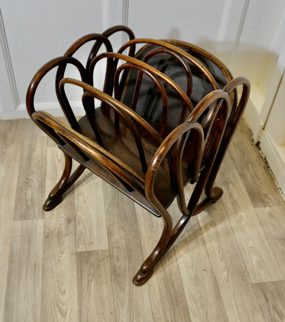 Classic 3 Section Thonet Bentwood Magazine Stand  View III