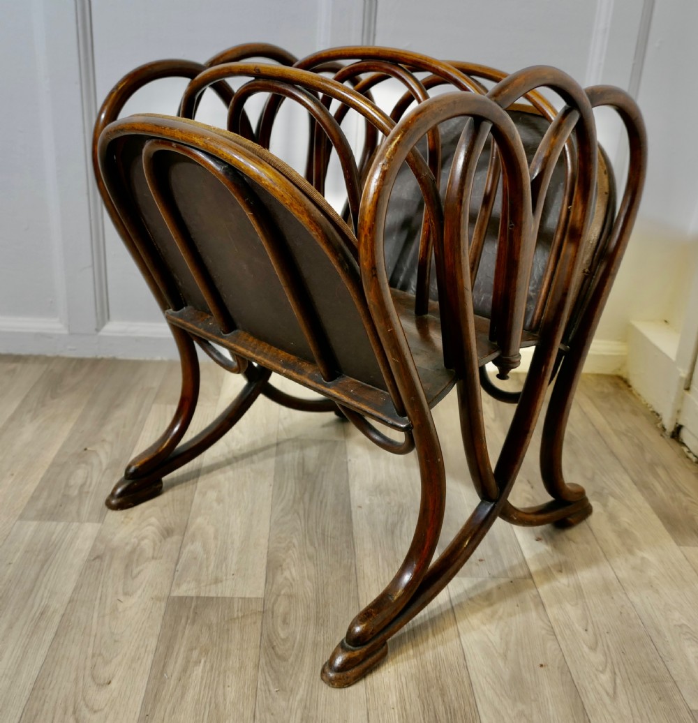 Classic 3 Section Thonet Bentwood Magazine Stand  View IV