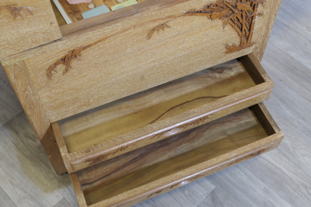 Oriental Metamorphic Concertina Sewing or Work Box  View XI