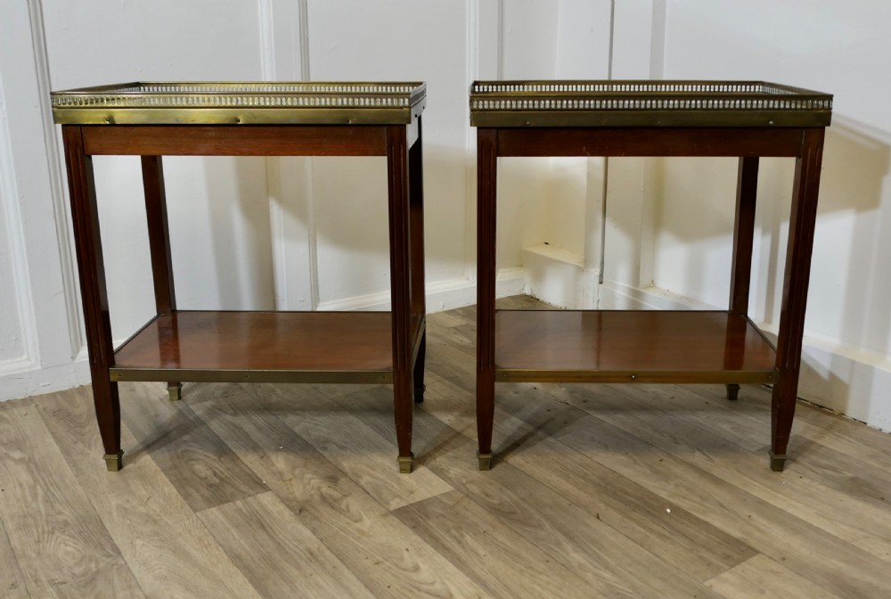 A Pair of French 19th Century Occasional Lamp Tables View II