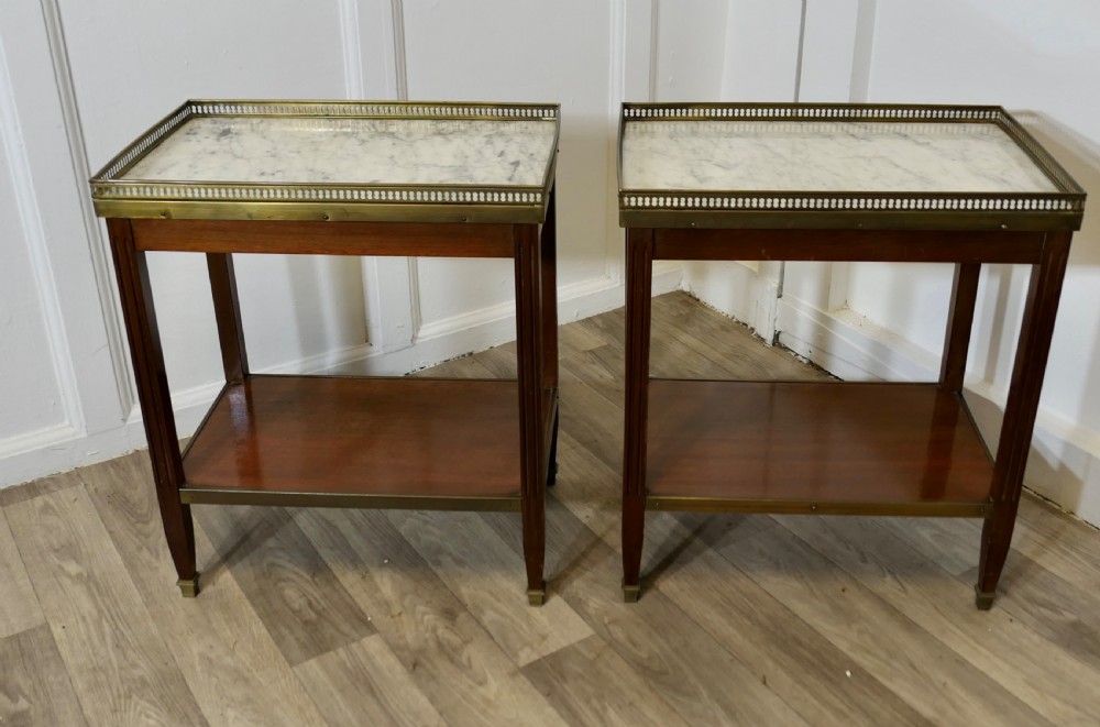 A Pair of French 19th Century Occasional Lamp Tables