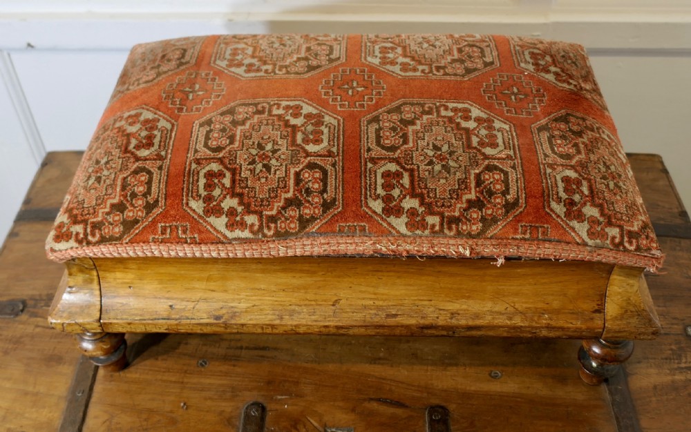 Early Victorian Bed Step, Foot stool View II