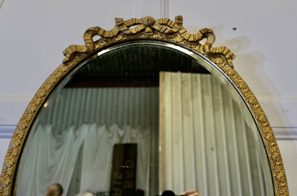  Ornate Oval Gilt Wall Mirror View III