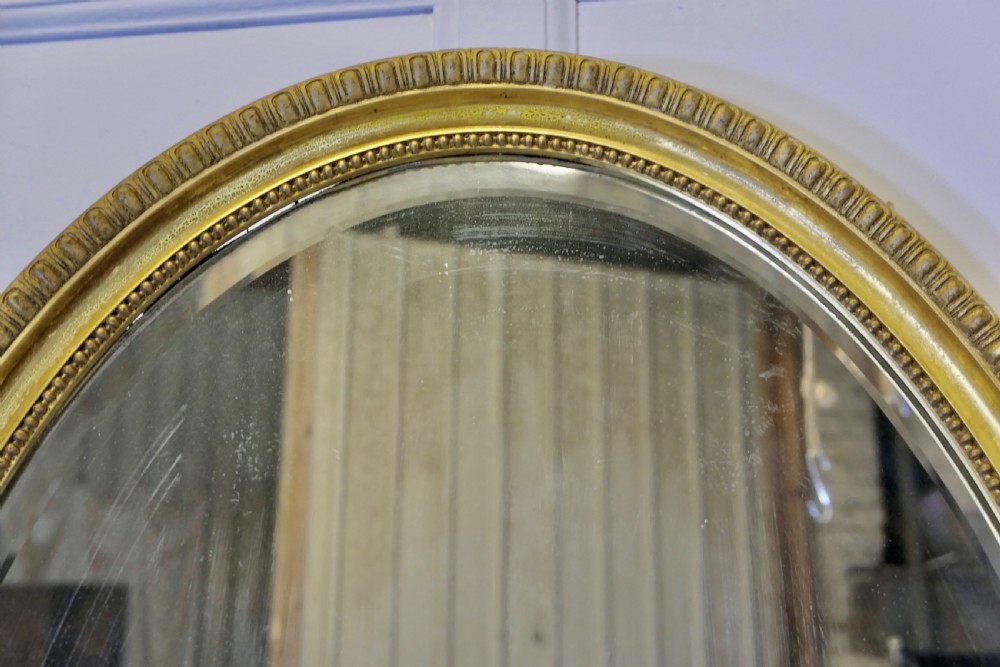 Superb Decorative Large Oval Gilt Wall Mirror View V