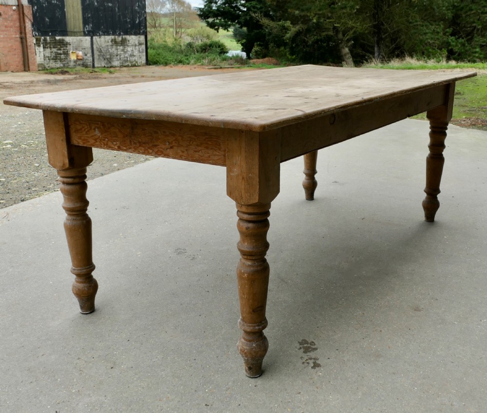 Large Farmhouse Pine Table  