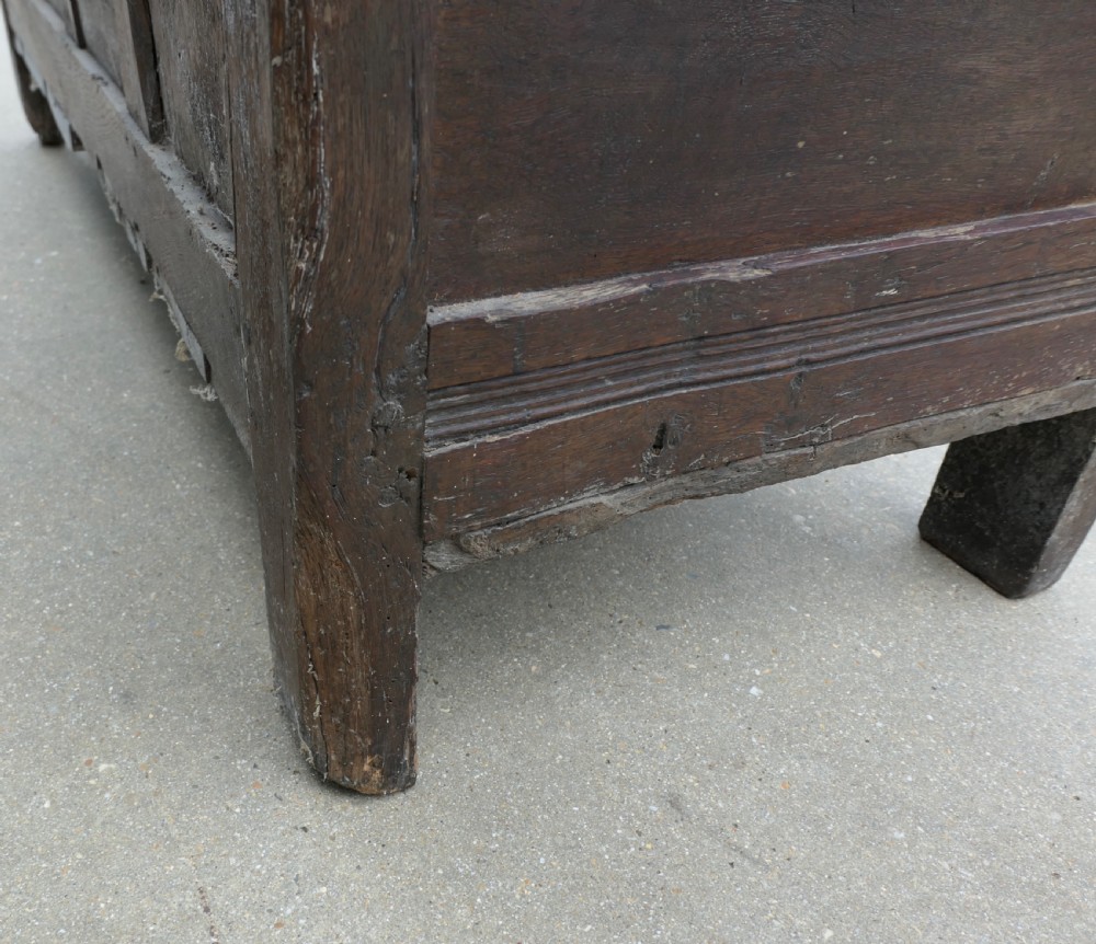 A Large 17th Century Panelled Oak Coffer View VI