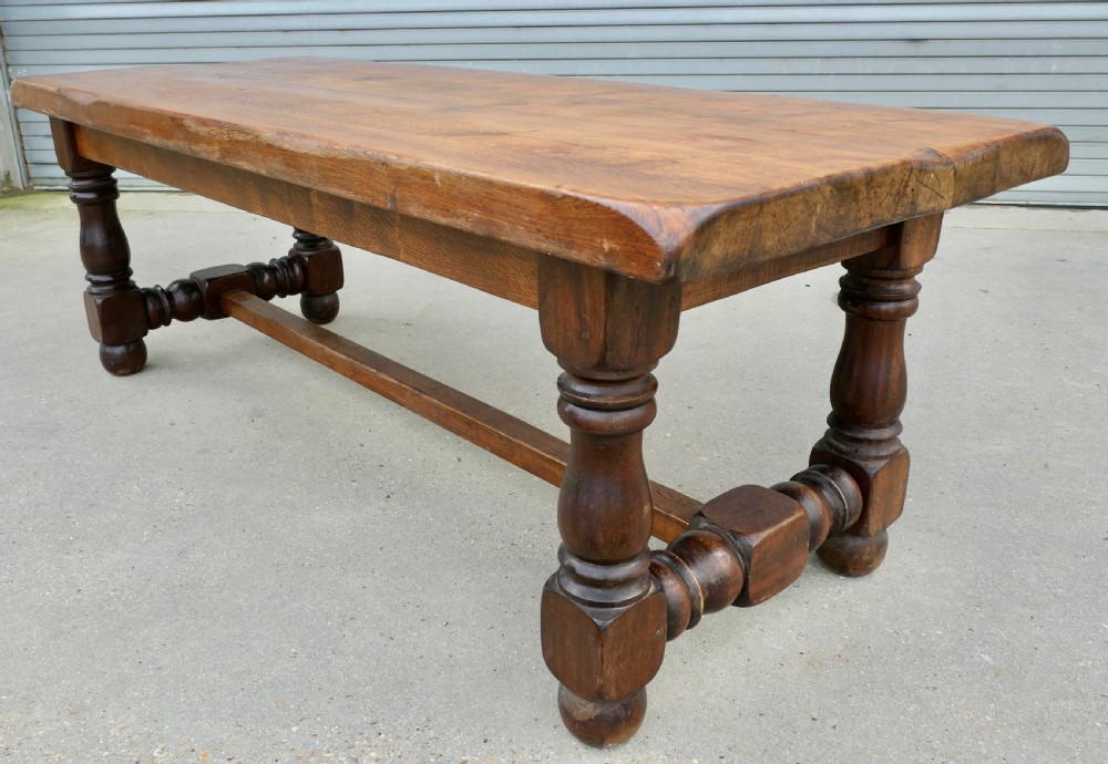 Very Heavy French 12 Seater Oak Farmhouse Table View VI