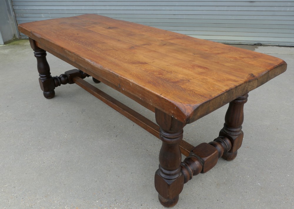Very Heavy French 12 Seater Oak Farmhouse Table View VII