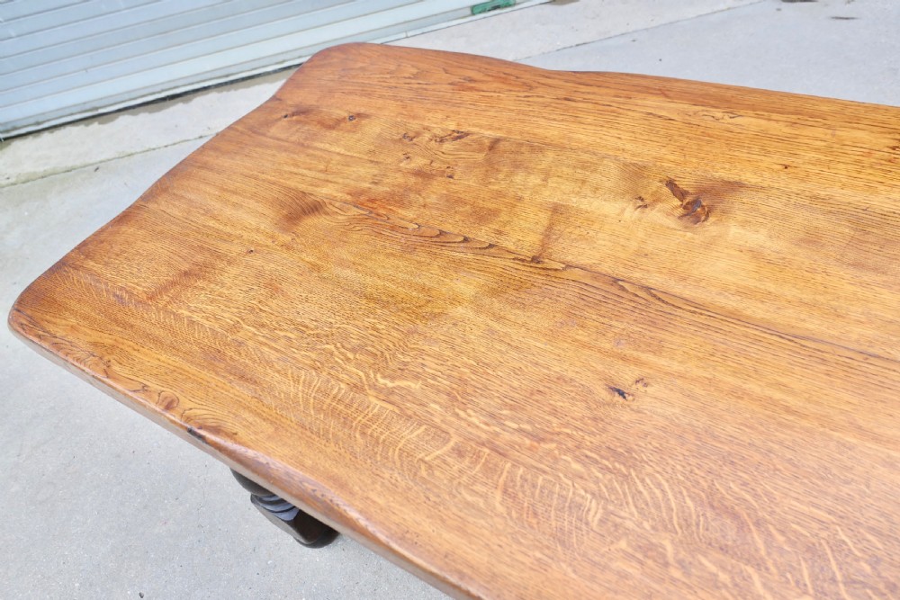 Very Heavy French 12 Seater Oak Farmhouse Table View VIII