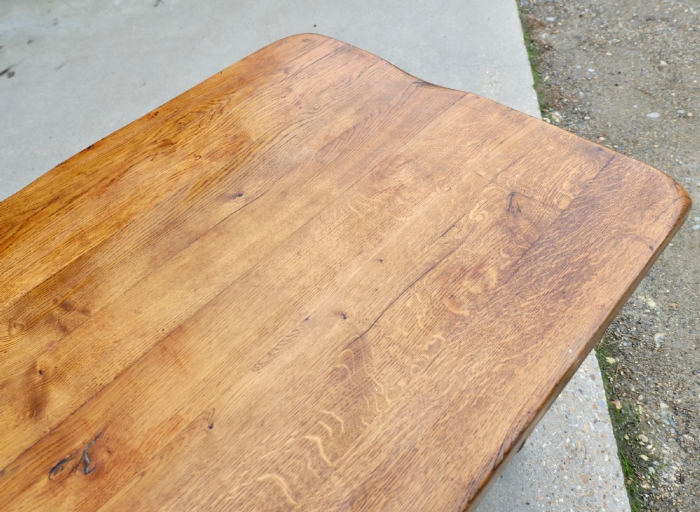 Very Heavy French 12 Seater Oak Farmhouse Table View IX