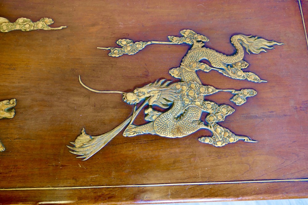 Large Decorated Camphor Wood Coffer View V
