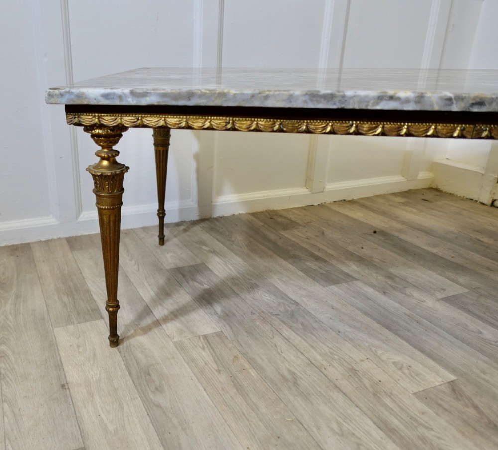 Superb Quality French Ormolu and Marble Coffee Table View V