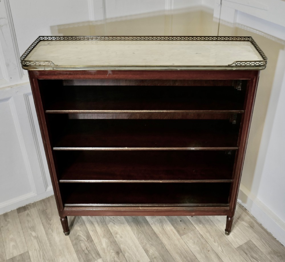 French Open Book Case with a Marble top View IV