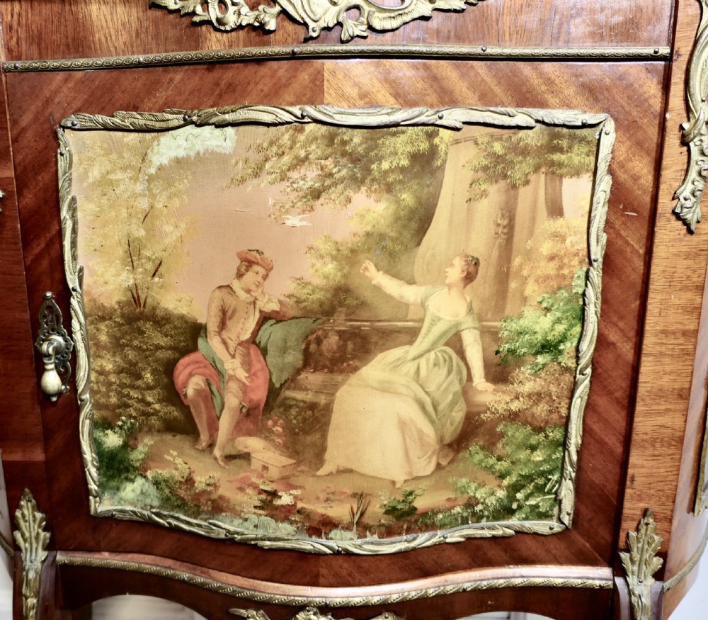 Charming Vernis Martin Side or Music Cabinet View V