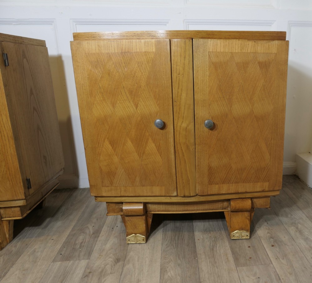 A pair of French Art Deco Bedside Cabinets View II