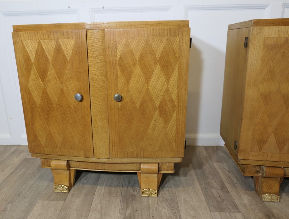 A pair of French Art Deco Bedside Cabinets View III